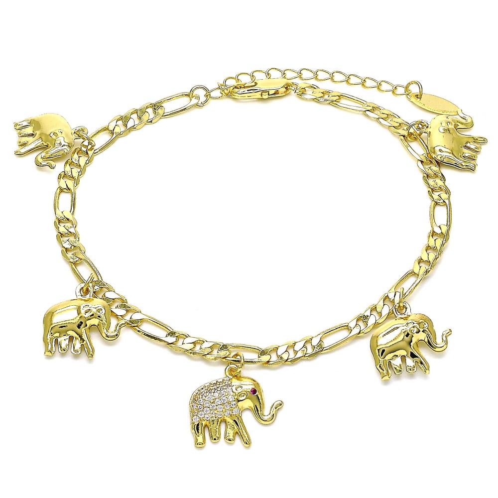 Elephant hot sale anklet gold